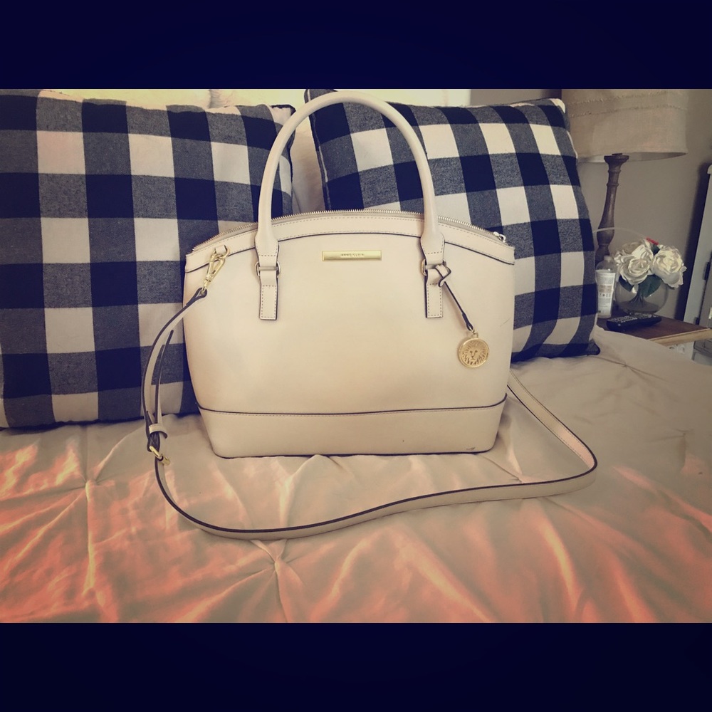 Anne Klein White/cream Dome Satchel